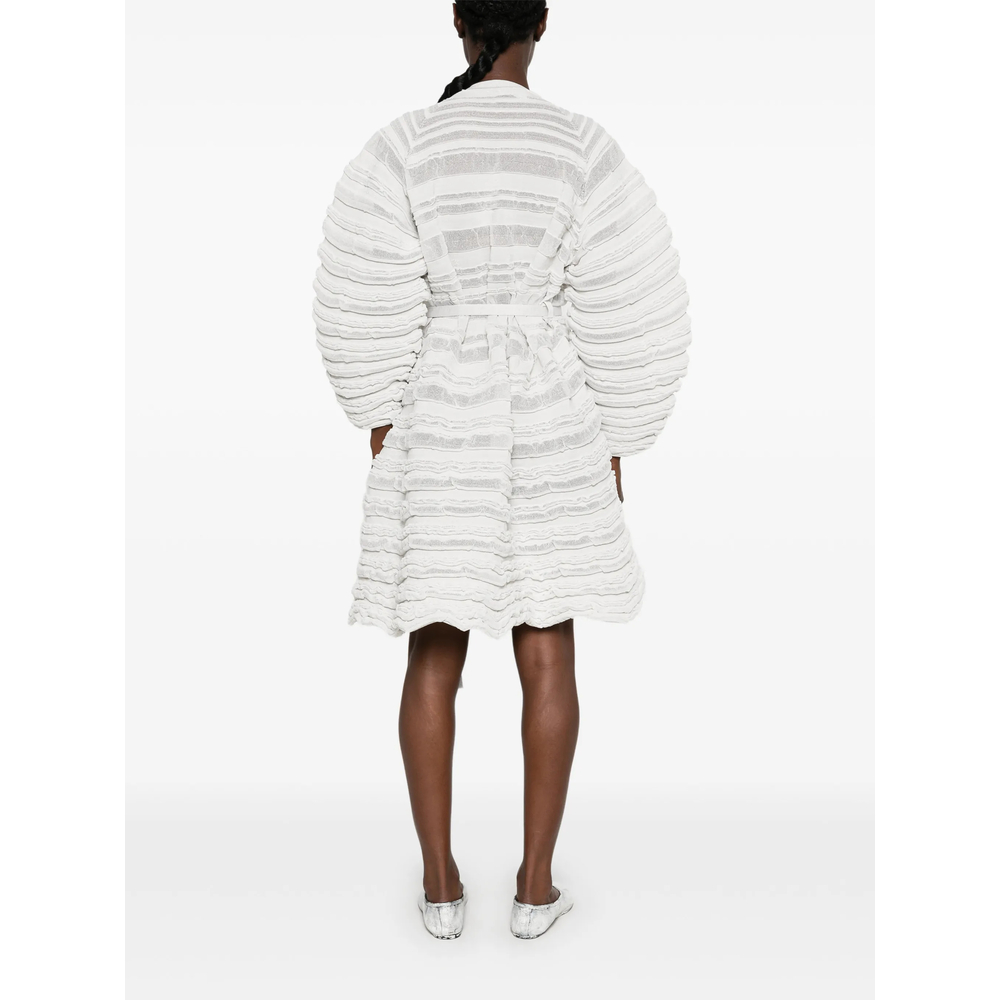 Belted Ribbed-Knit Jacket