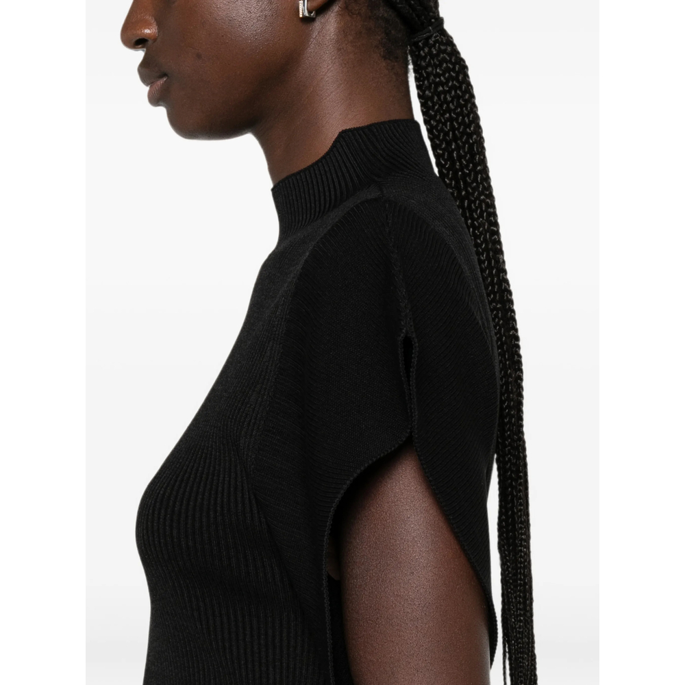 Portrait Ruffled-Sleeves Top