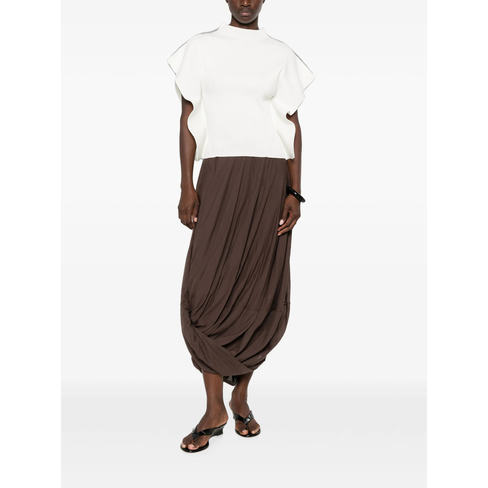 Portrait Ruffled-Sleeve Top