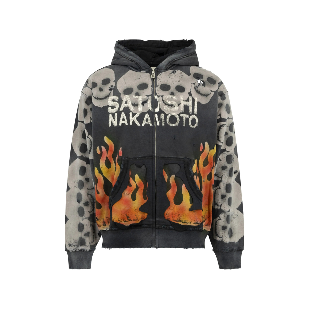 Satoshi Nakamoto Lost Boys Skull-print Hoodie