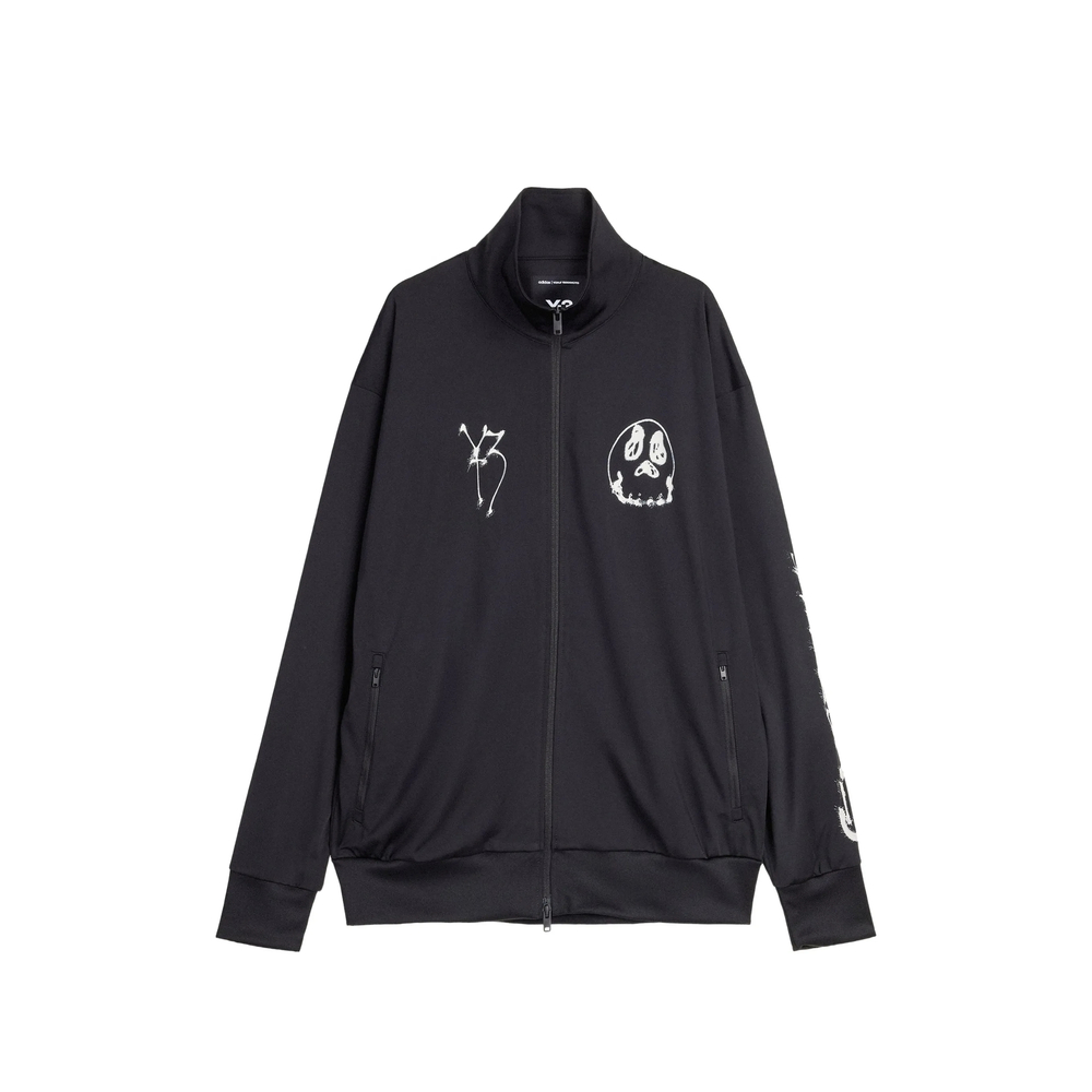 Y-3 X Adidas Graphic-print Zip-up Sweater