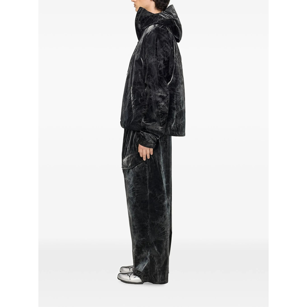 Marble-Print Windbreaker