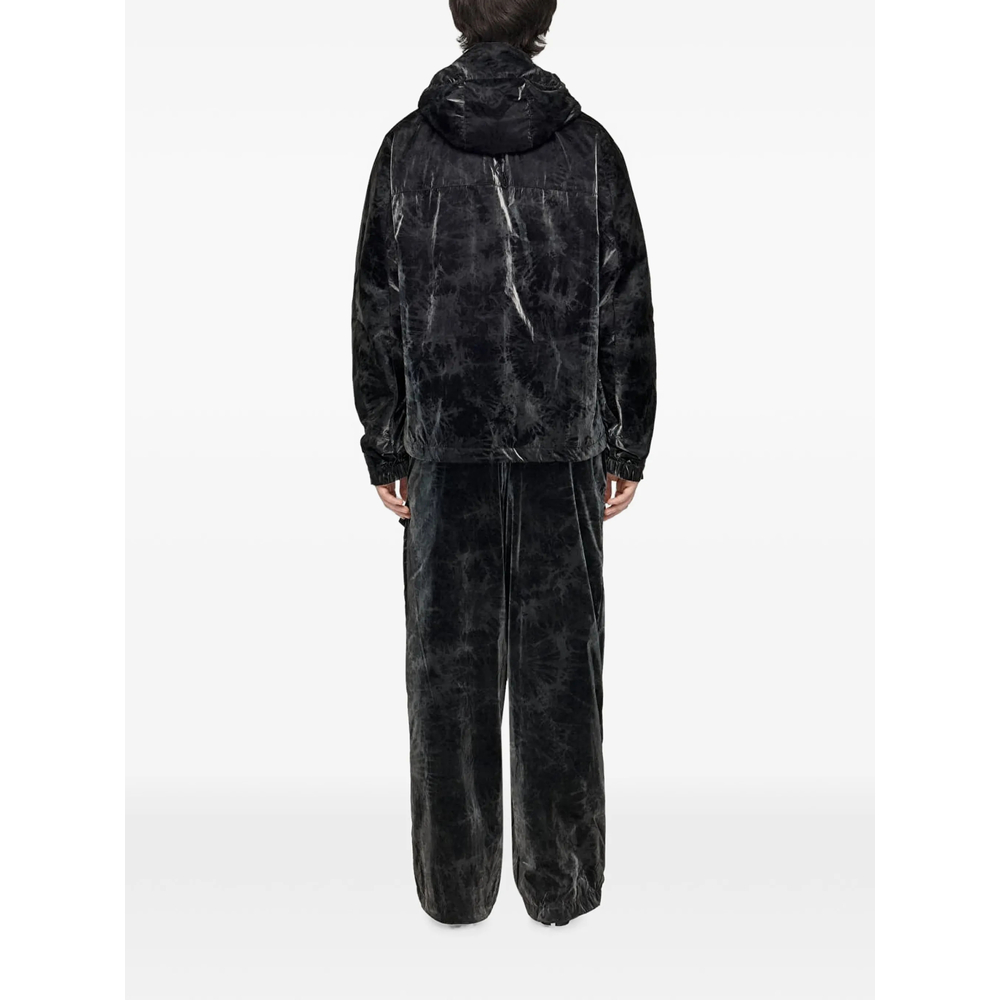 Marble-Print Windbreaker