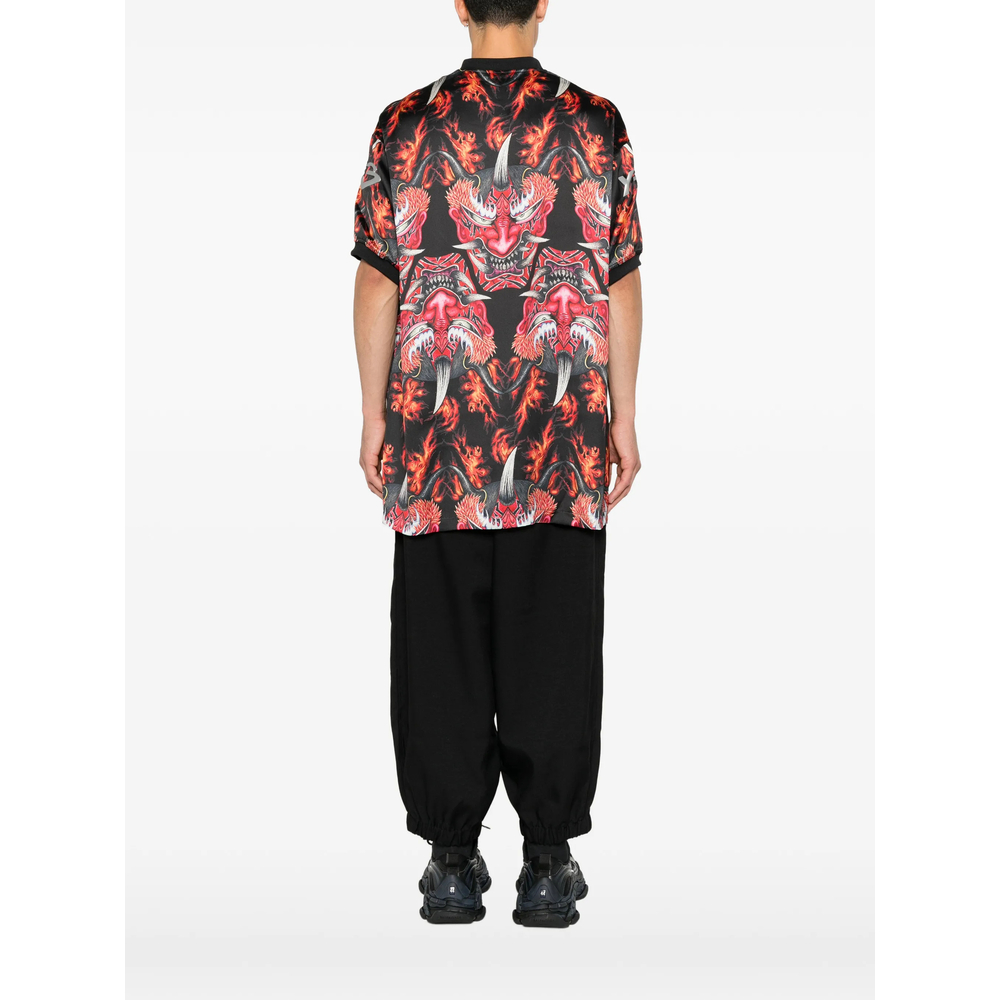 Y-3 Red Satin Graphic Jersey
