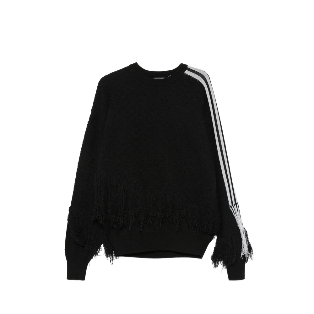 Fringed-Detail Side-Stripe Sweatshirt