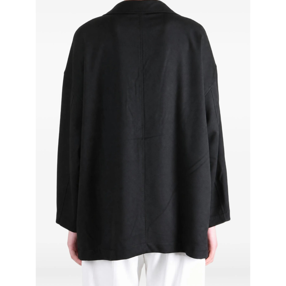 Chore Oversized Logo-Patch Coat