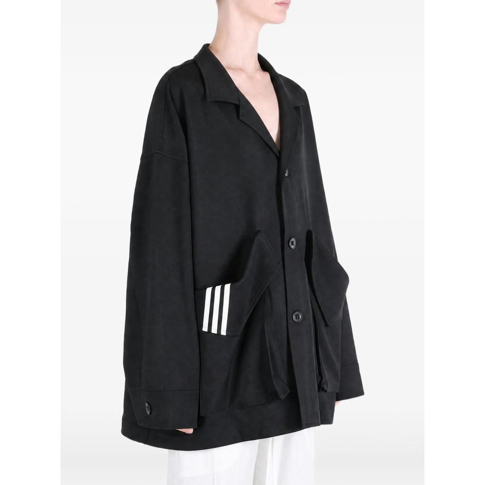 Chore Oversized Logo-Patch Coat