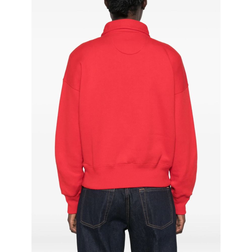 Quarter-Zip Logo-Embroidered Polo Sweater
