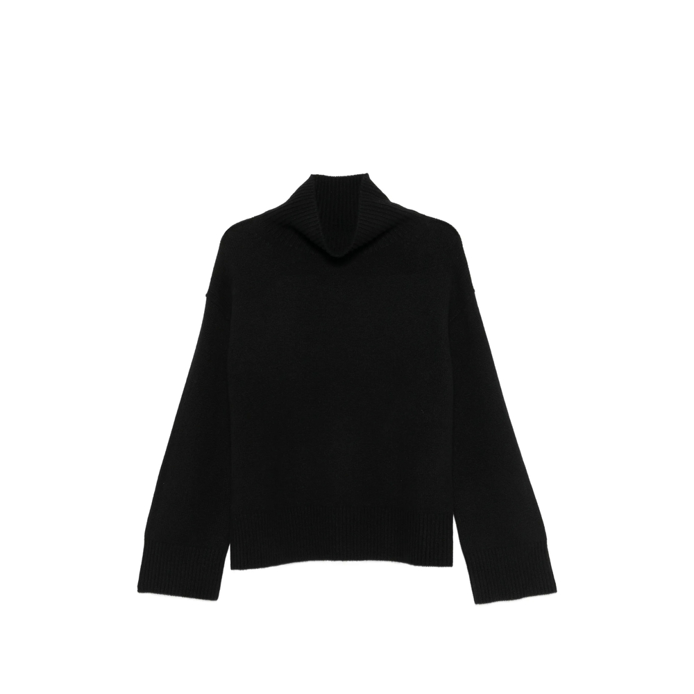 Roll-Neck Ribbed-Trim Sweater