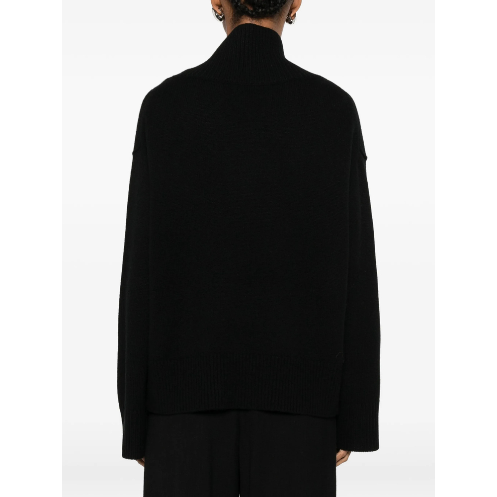 Roll-Neck Ribbed-Trim Sweater