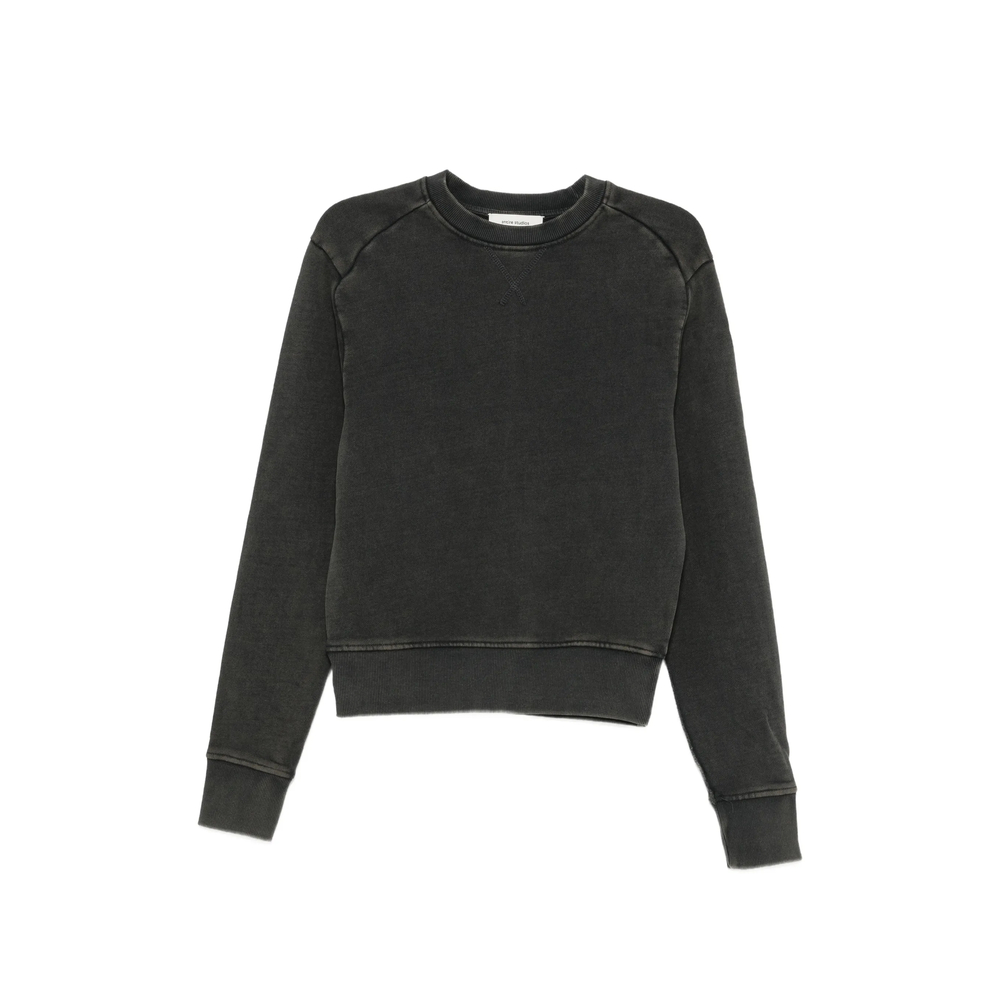 Washed-Effect Panelled Sweater