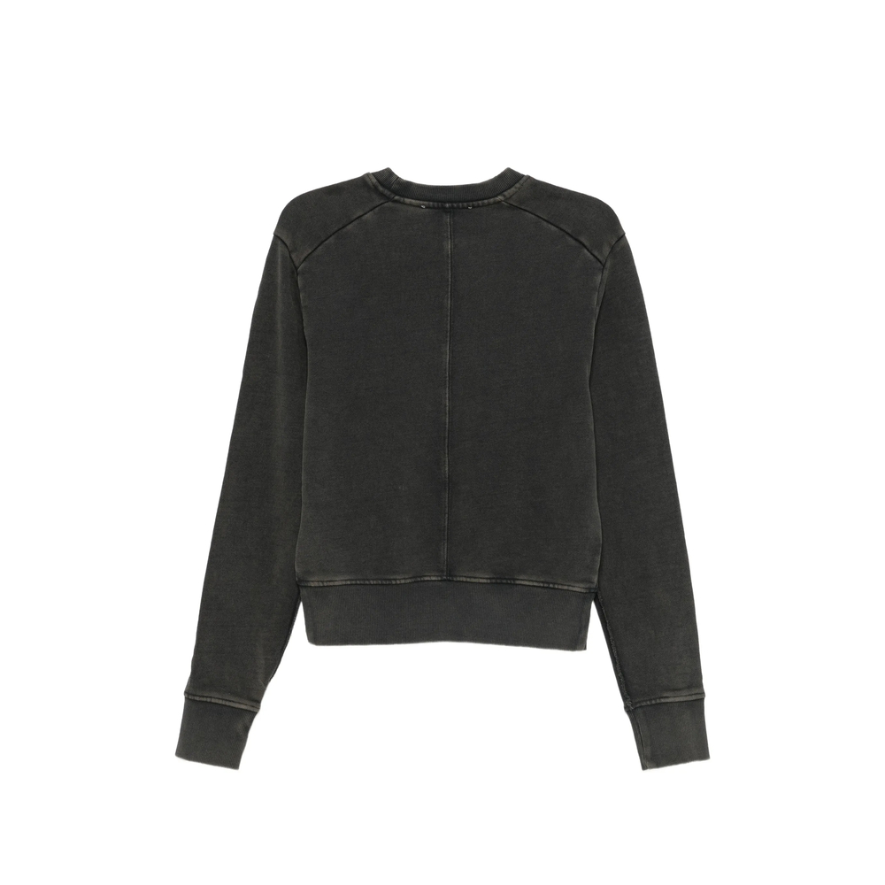 Washed-Effect Panelled Sweater