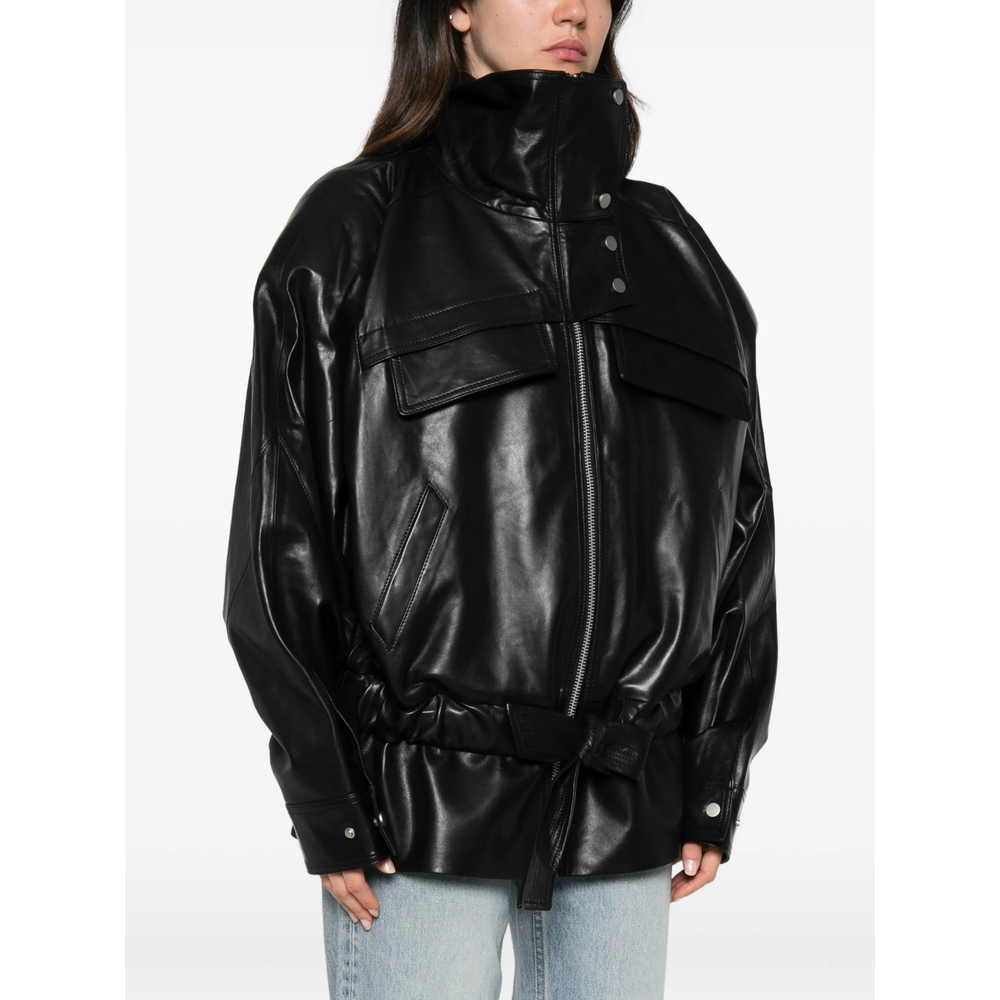 Sol Belted High-Neck Jacket