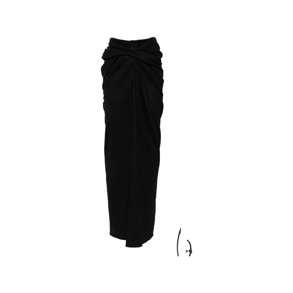 Entire Studios Interlock Twist-detail Draped Maxi Skirt