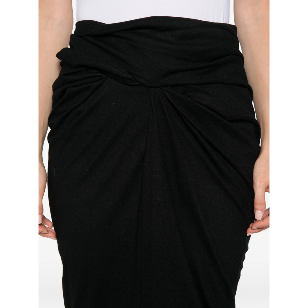 Interlock Twist-Detail Draped Maxi