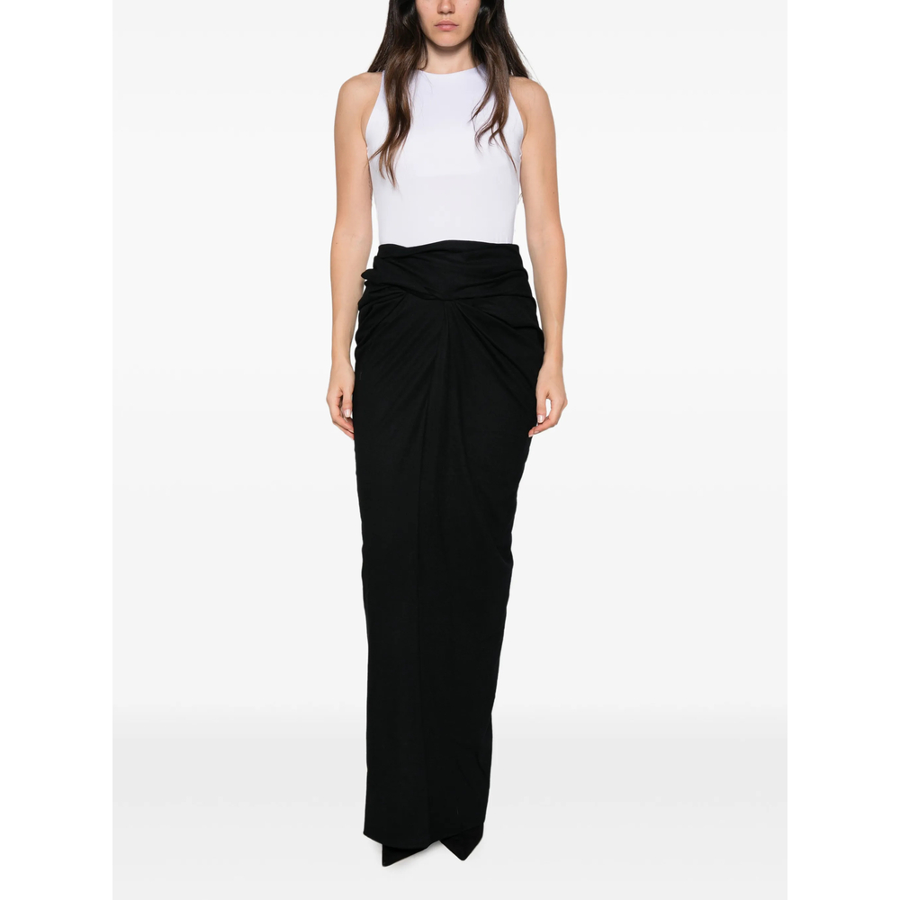 Interlock Twist-Detail Draped Maxi