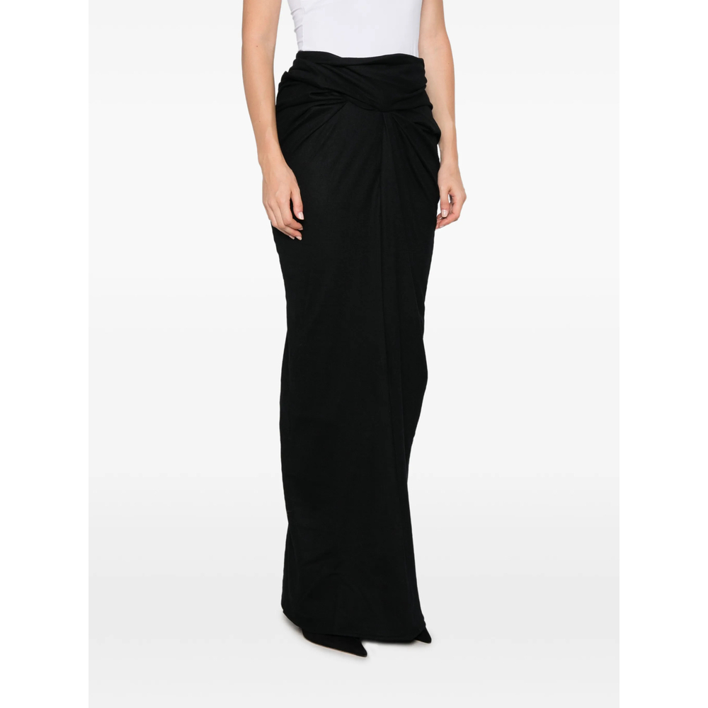 Interlock Twist-Detail Draped Maxi