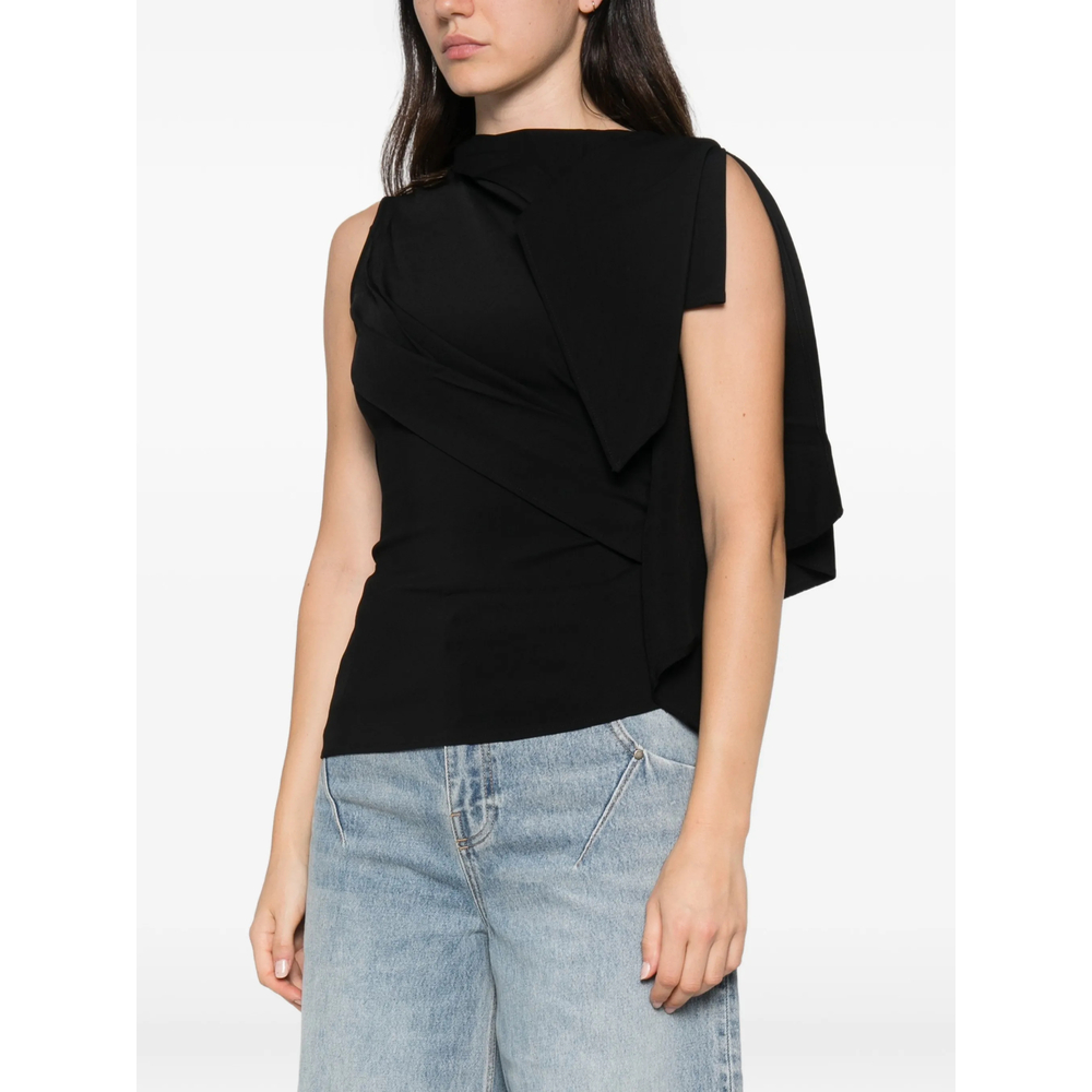 Odeon Asymmetric Draped Top
