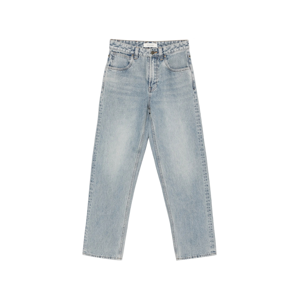 Seth Washed Straight-Leg Jeans