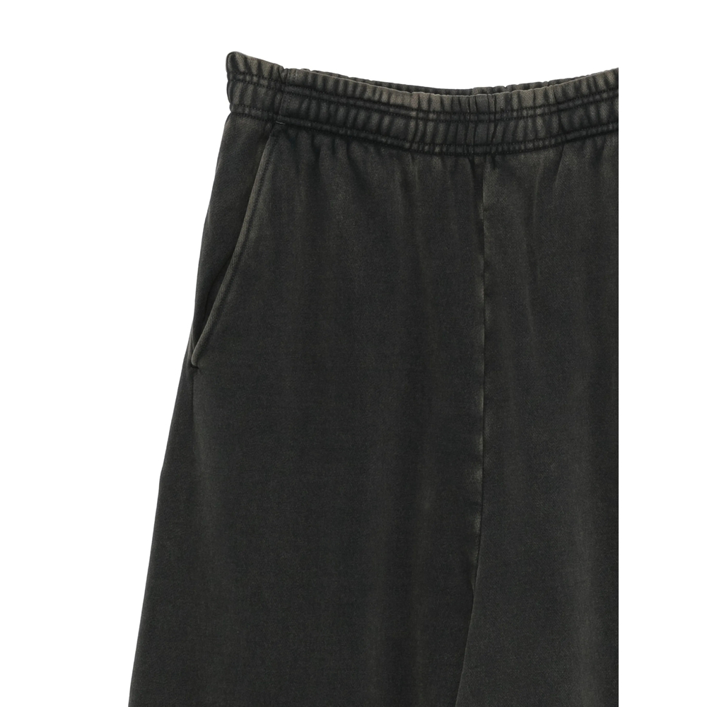 Faded-Effect Elasticated-Waist Track Pants
