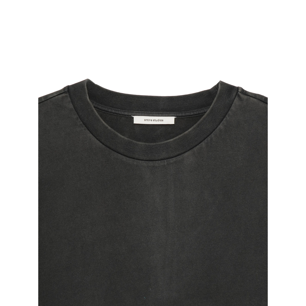 Washed-Effect Drop-Shoulder T-Shirt