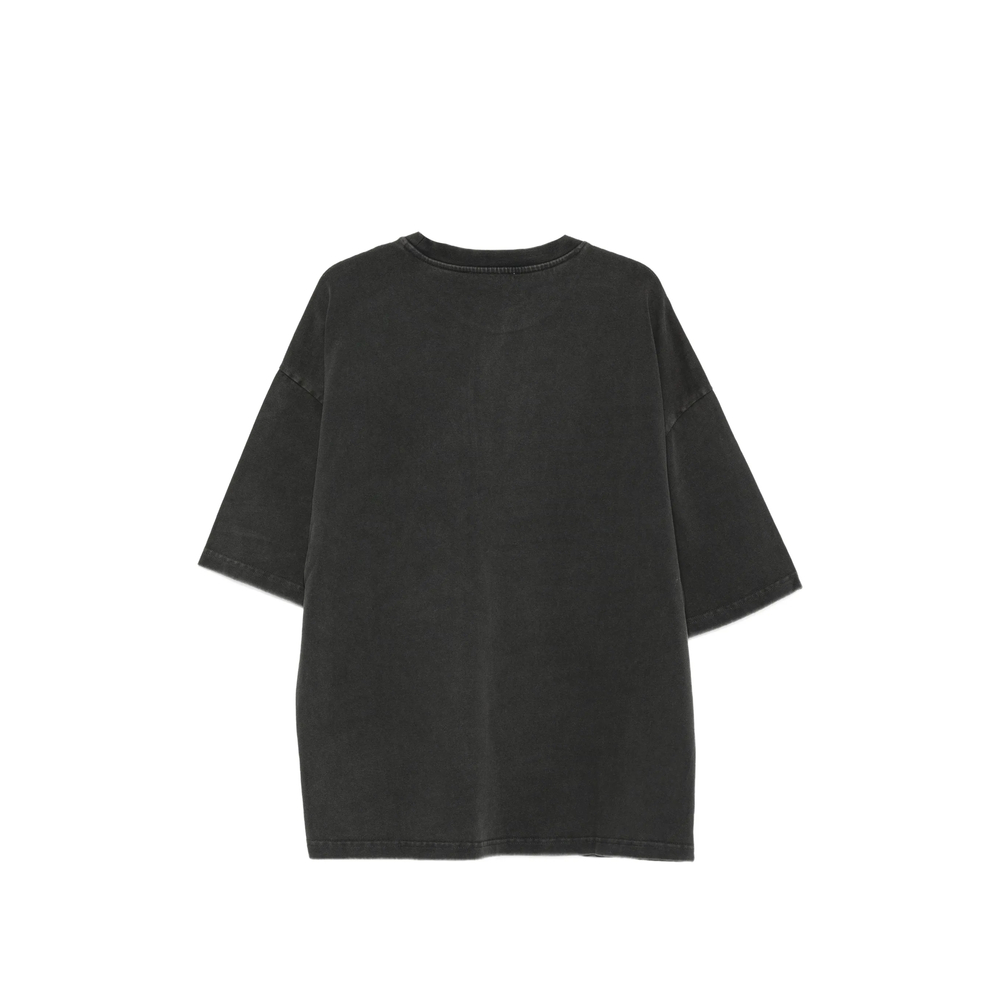 Washed-Effect Drop-Shoulder T-Shirt