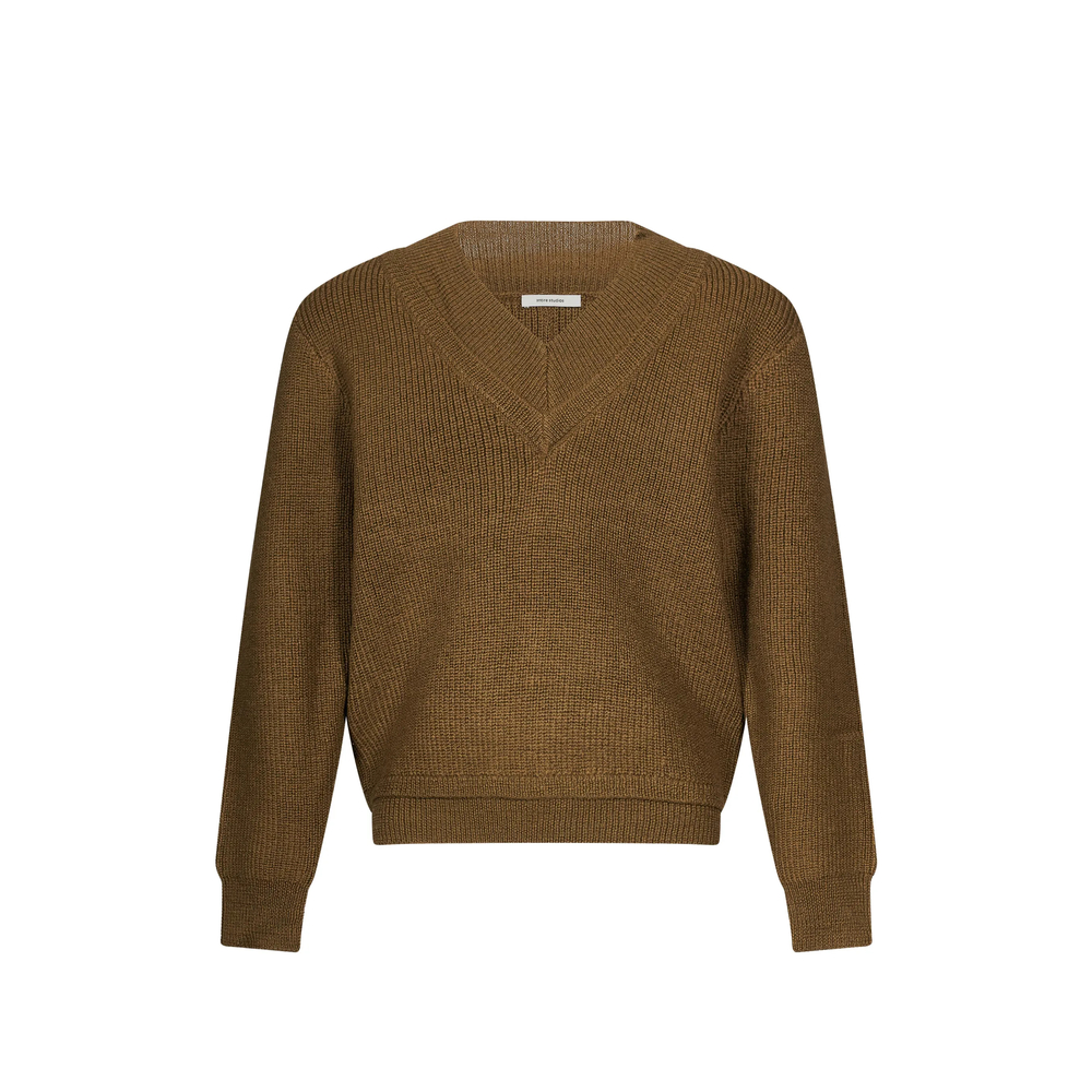 Entire Studios Elbow-patch V-neck Sweater