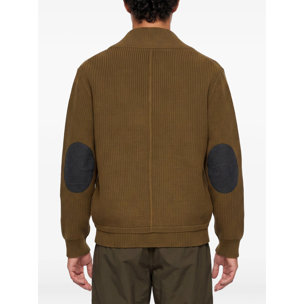 Elbow-Patch V-Neck Sweater