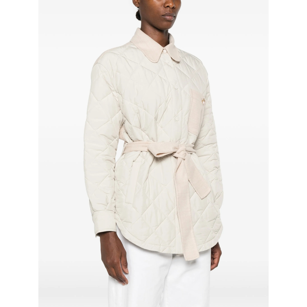 Quilted Belted Coat