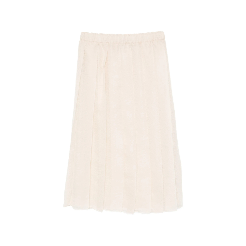 Fabiana Filippi Pleated Semi-sheer Midi Skirt