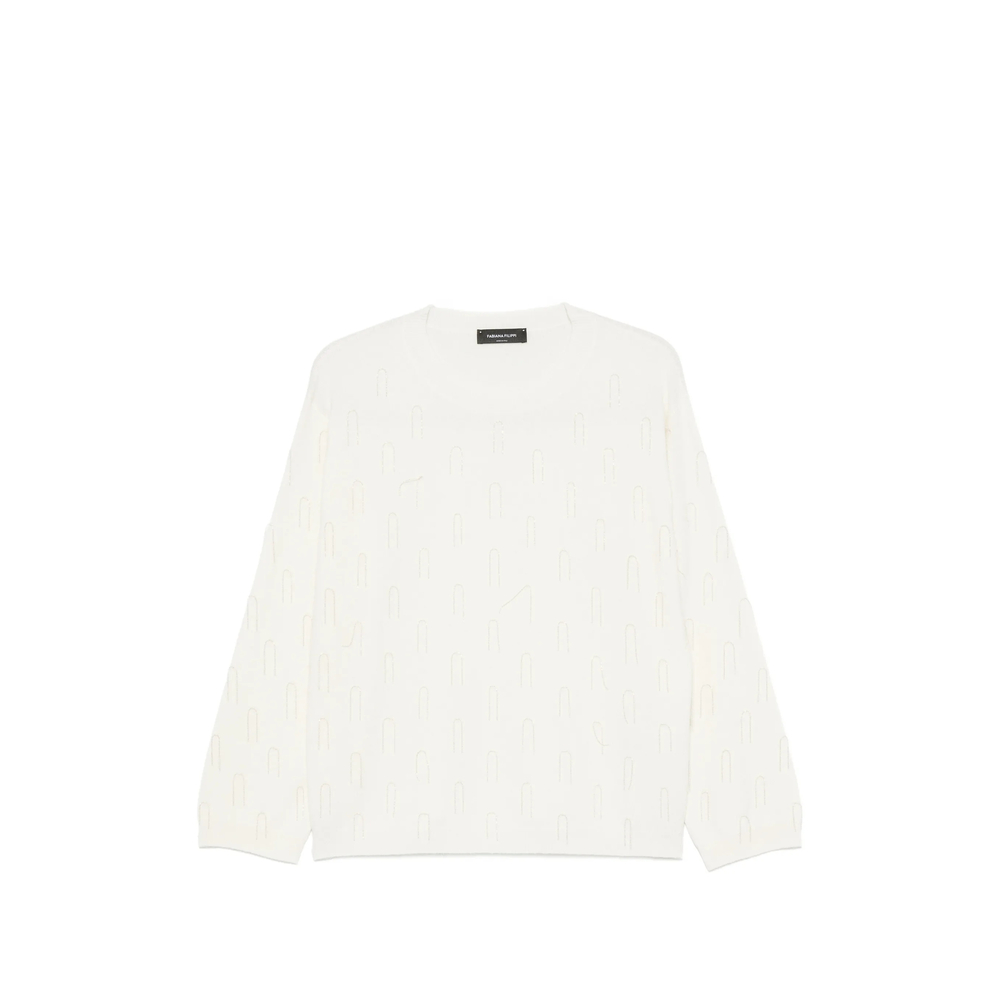 Fabiana Filippi Bead-embellished Crew-neck Sweater