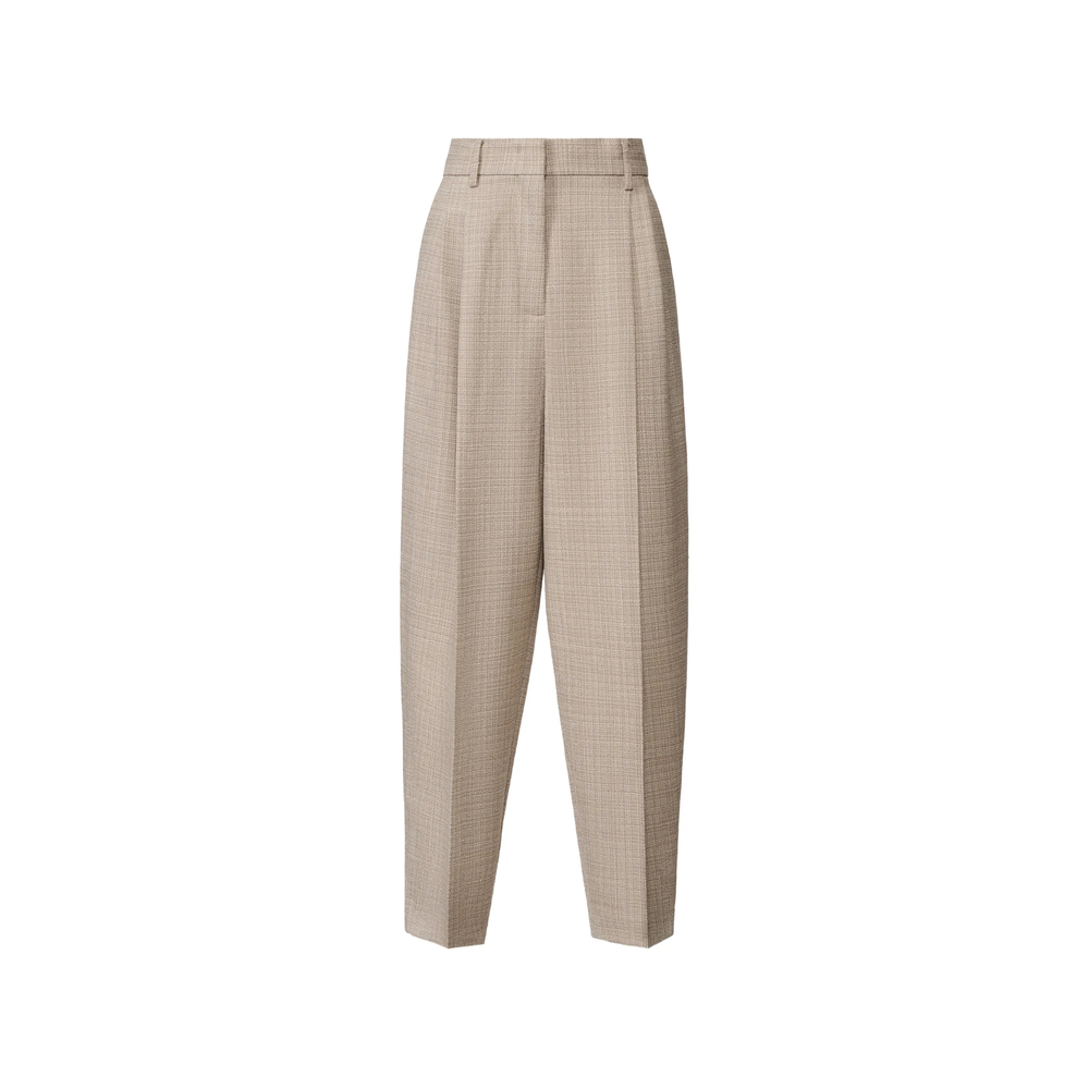 Fabiana Filippi Pleated Check-pattern Trousers