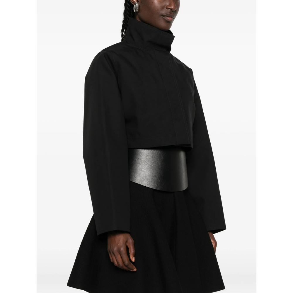 Alaïa Silk Cotton Cropped Jacket