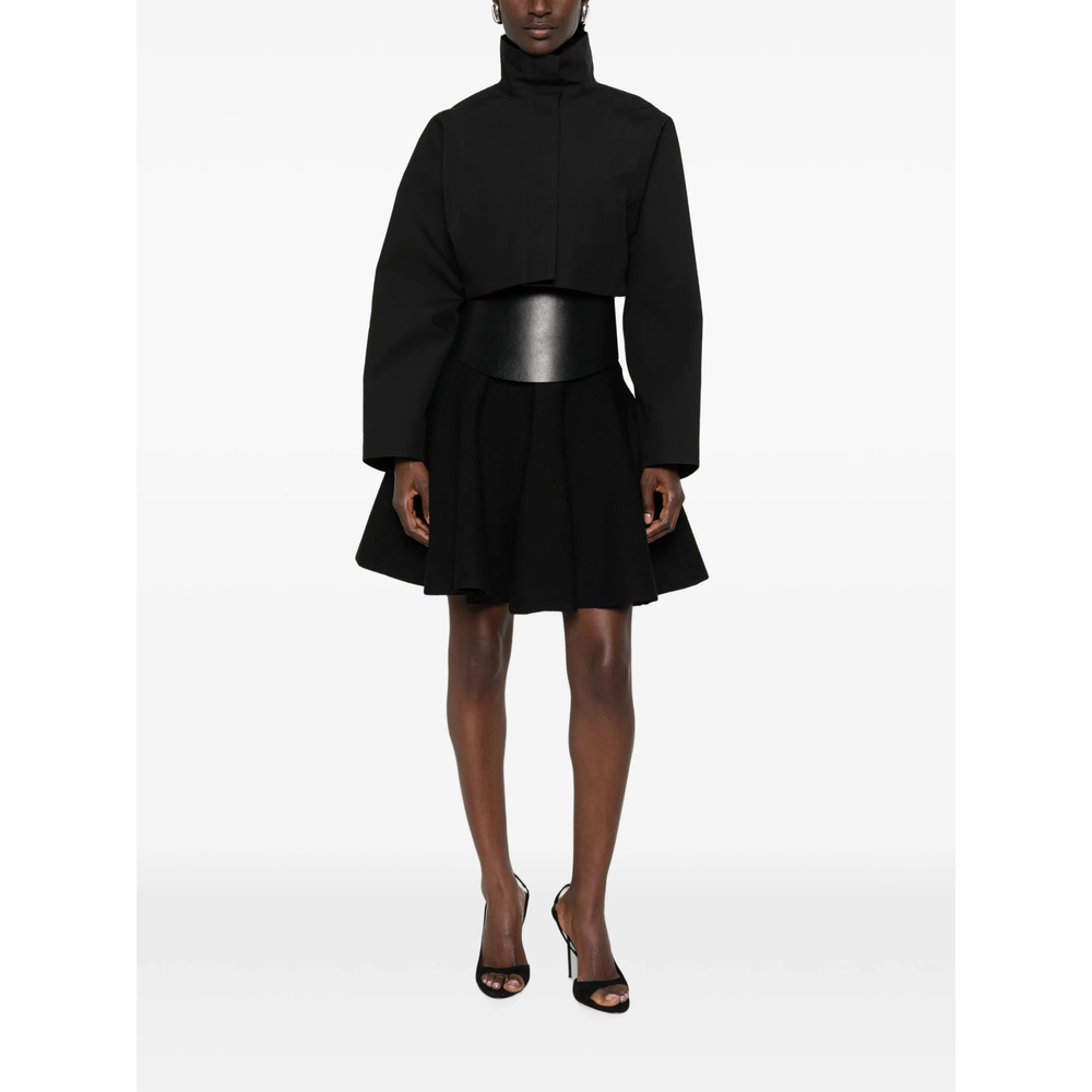 Alaïa Silk Cotton Cropped Jacket