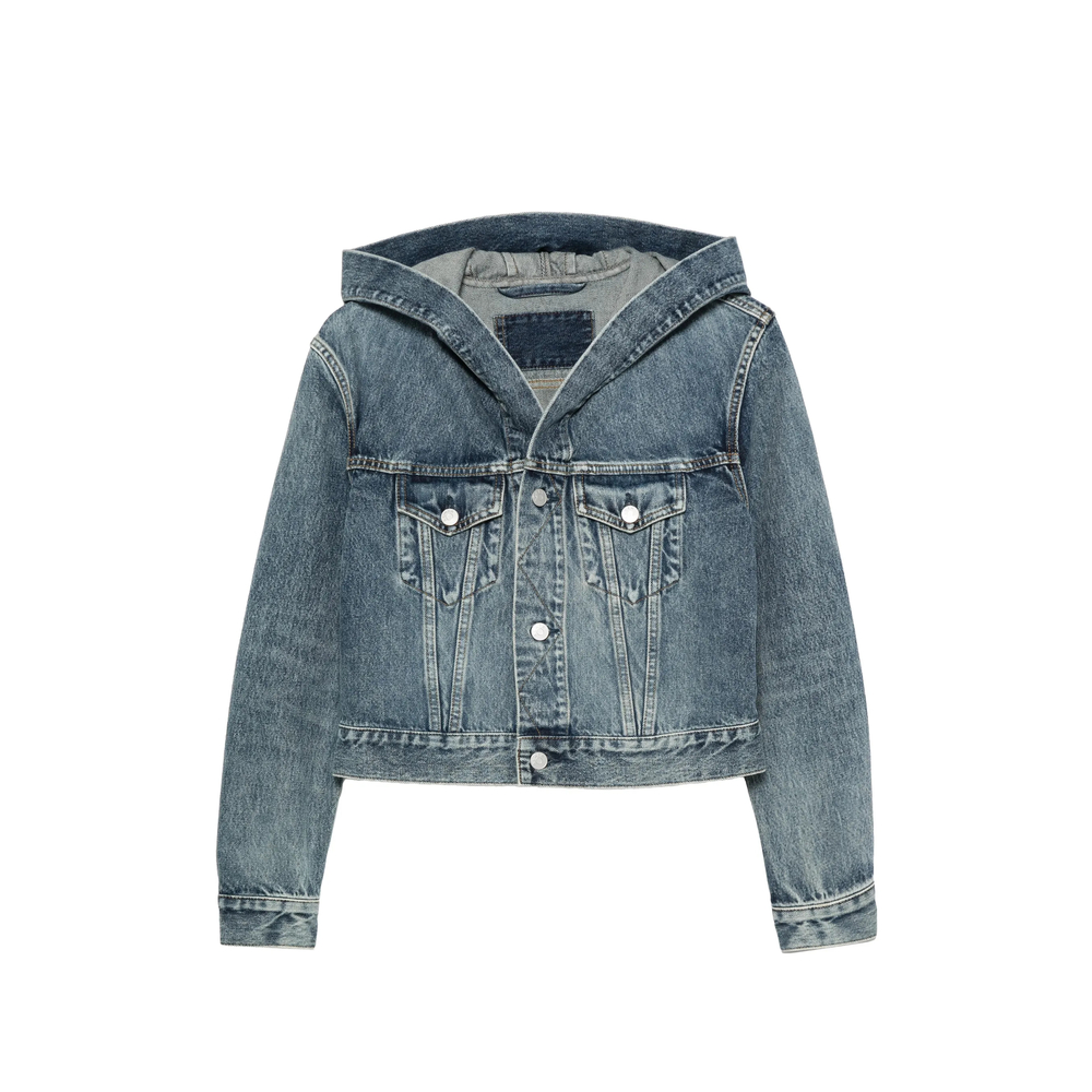 Alaïa Hooded Denim Jacket