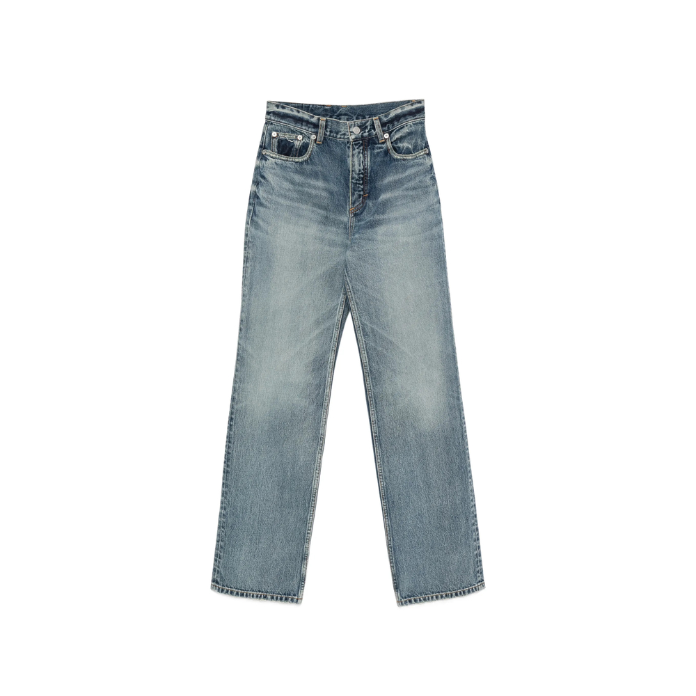 Alaïa Straight Denim Jeans In Blue