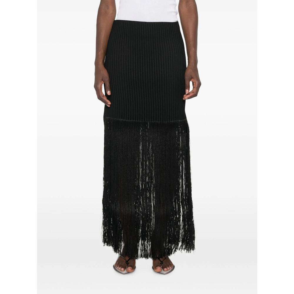Alaïa Fringed Tube Skirt