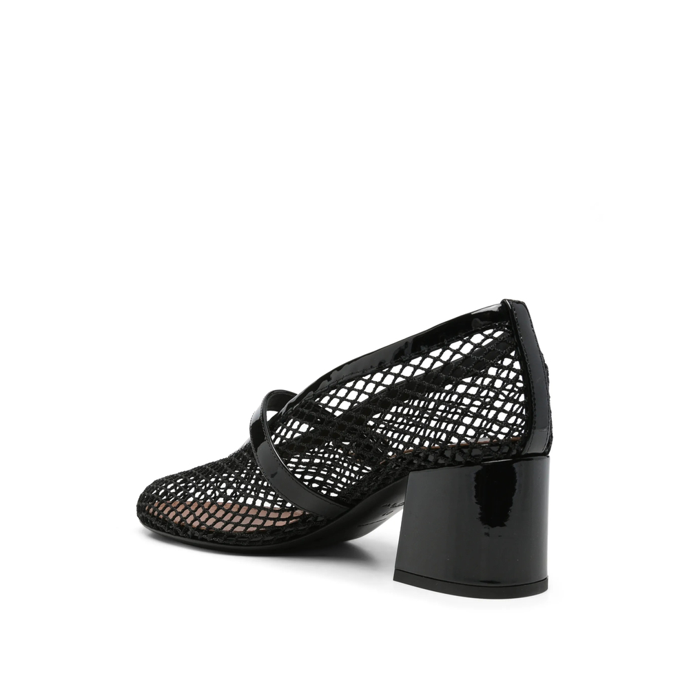 Alaïa Fishnet Buckle-Fastening Pumps
