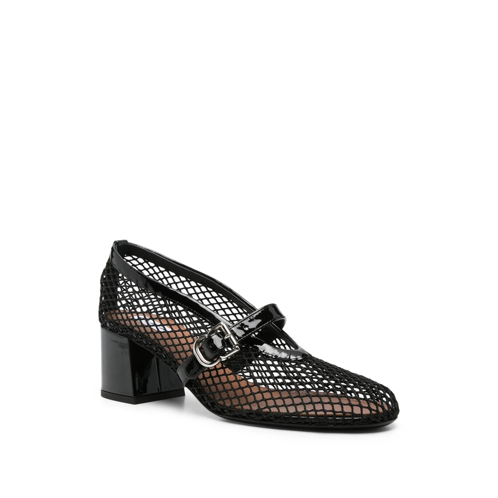 Alaïa Fishnet Buckle-Fastening Pumps