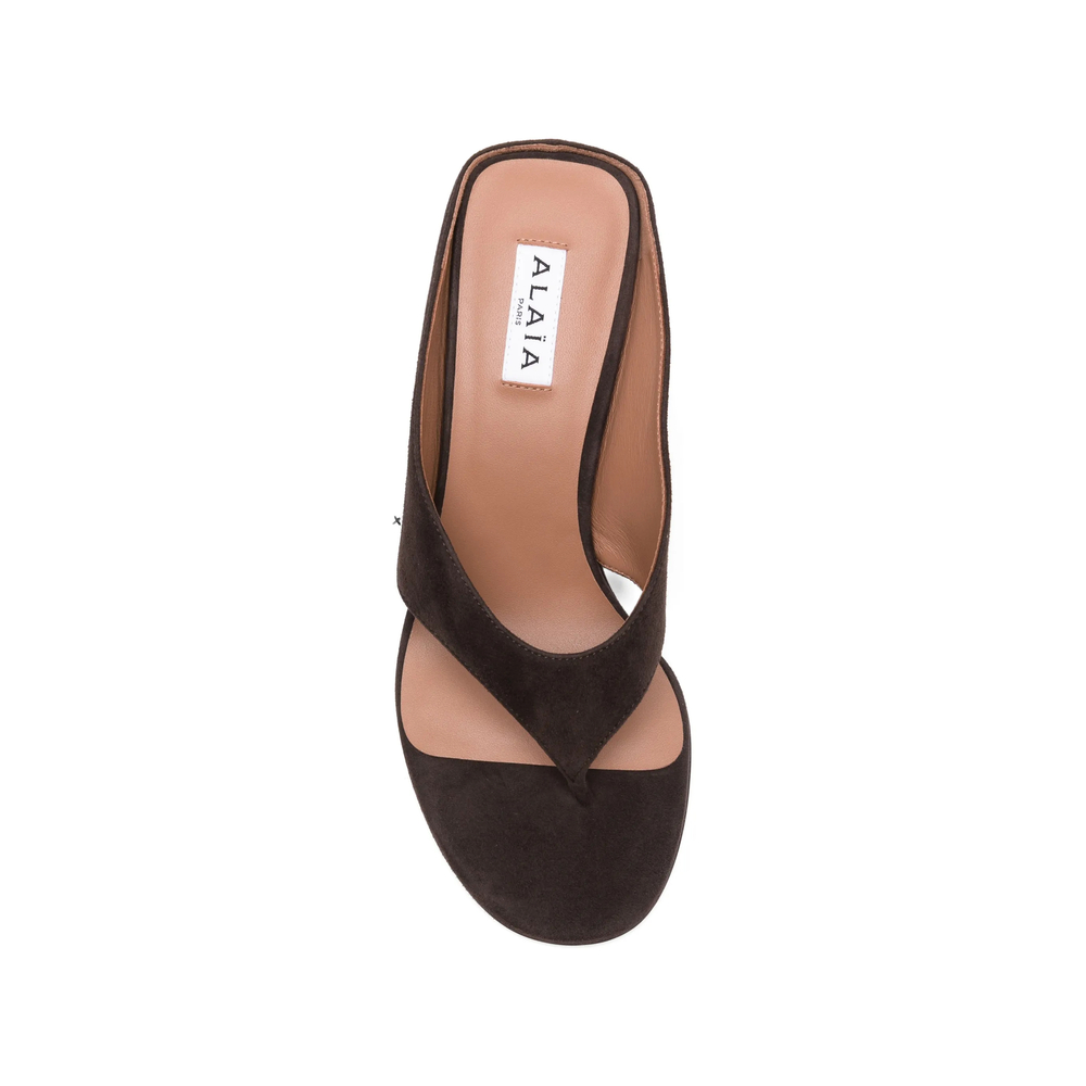 Alaïa Thong-Strap Wedge