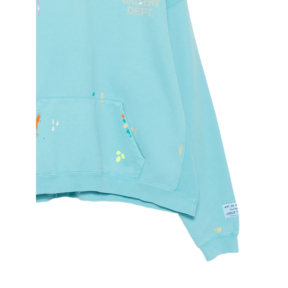 Gallery Dept. Paint-Splatter Logo-Print Hoodie