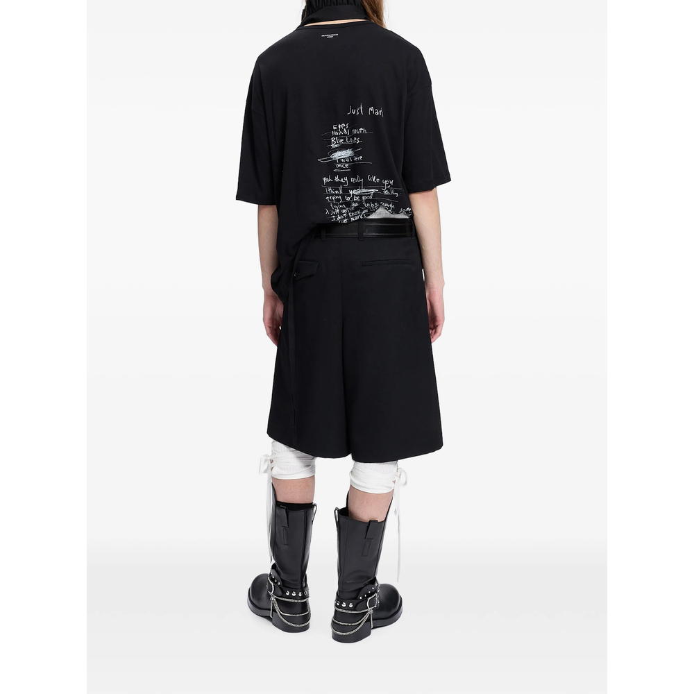 Slogan-Print Cotton T-Shirt
