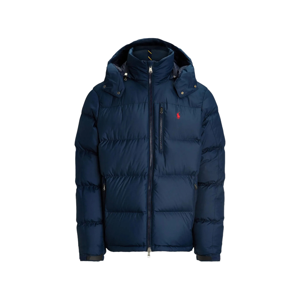 Logo-Embroidered Hooded Coat