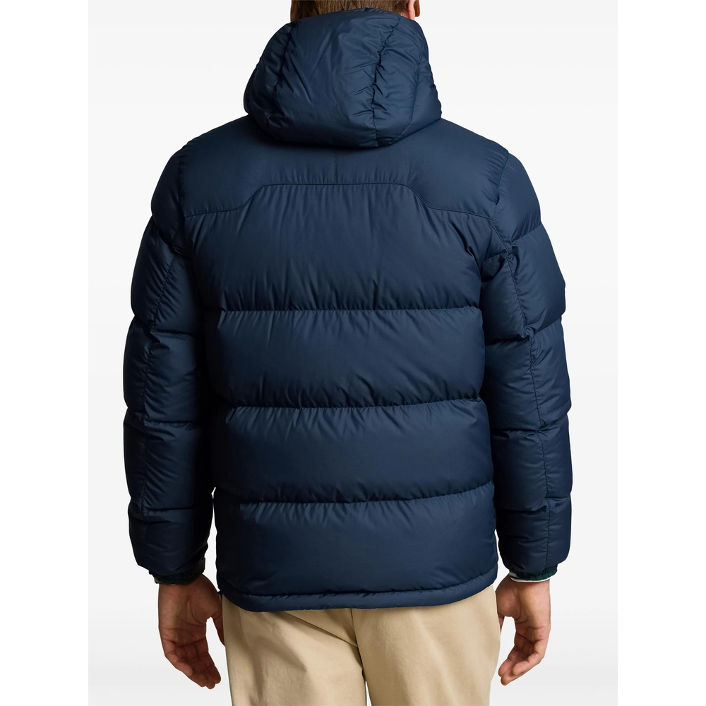 Logo-Embroidered Hooded Coat