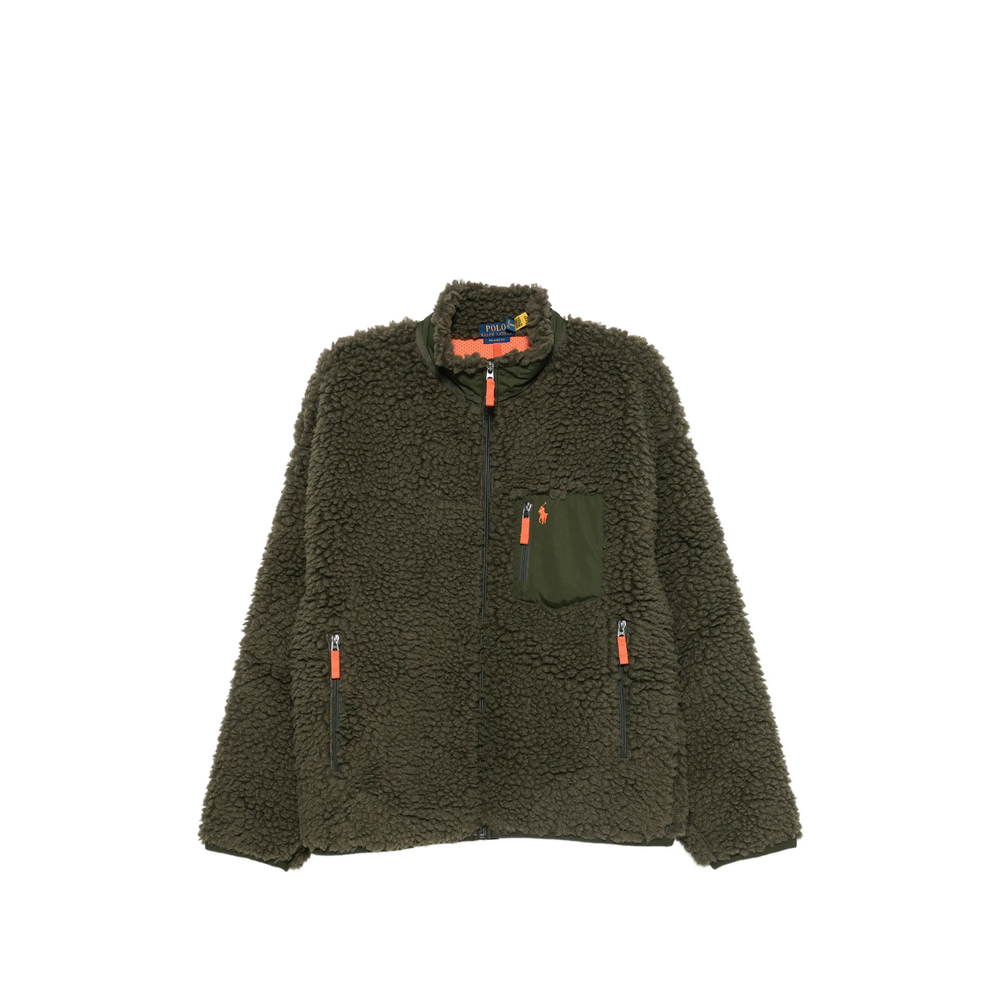 Fleece-Texture Zip-Up Jacket