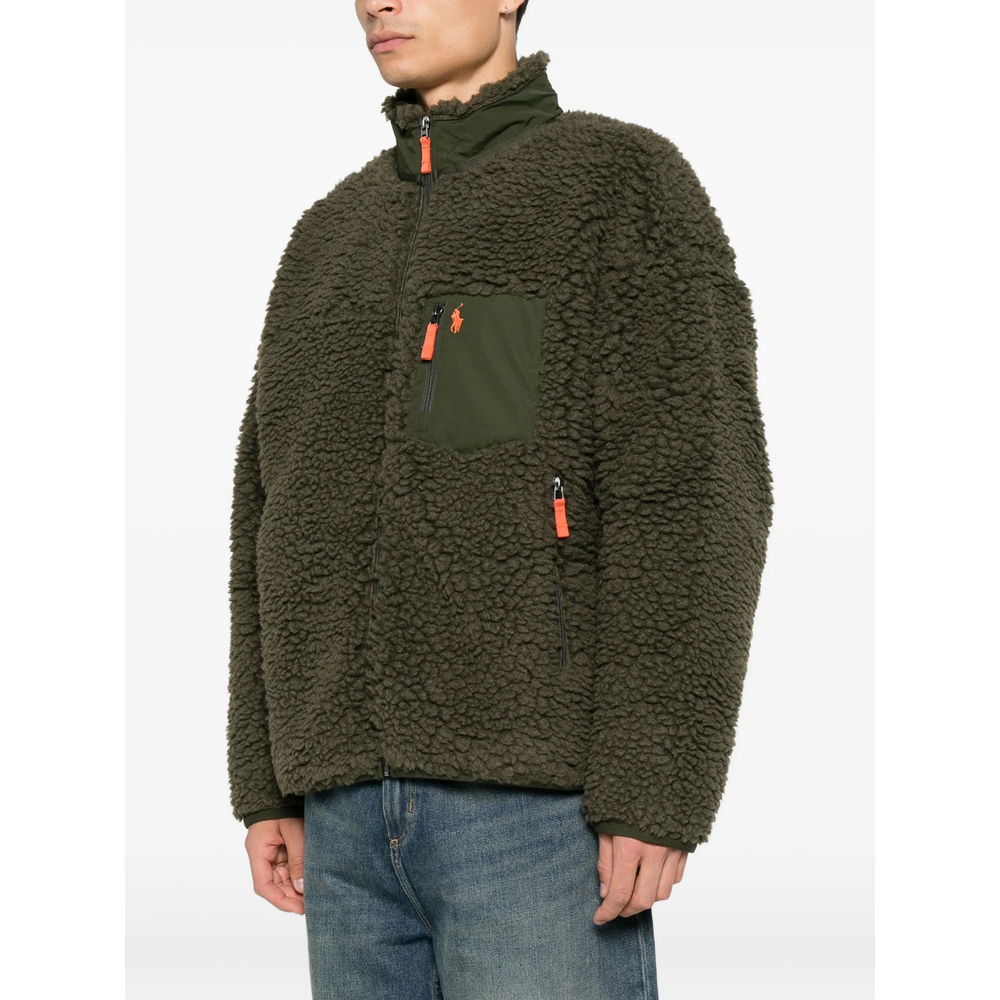 Fleece-Texture Zip-Up Jacket