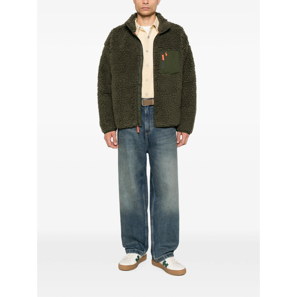 Fleece-Texture Zip-Up Jacket
