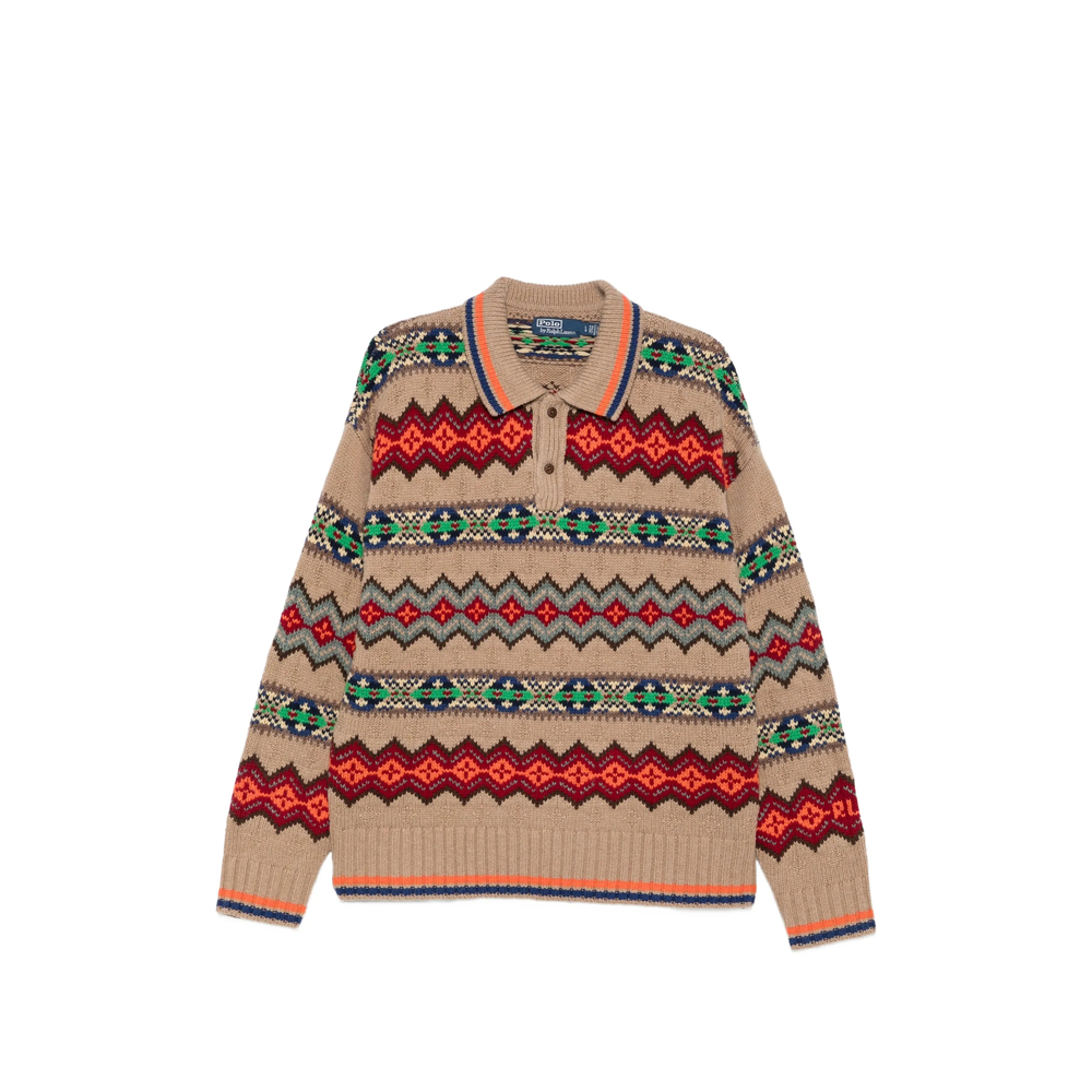 Fair Isle Intarsia-Knit Sweater