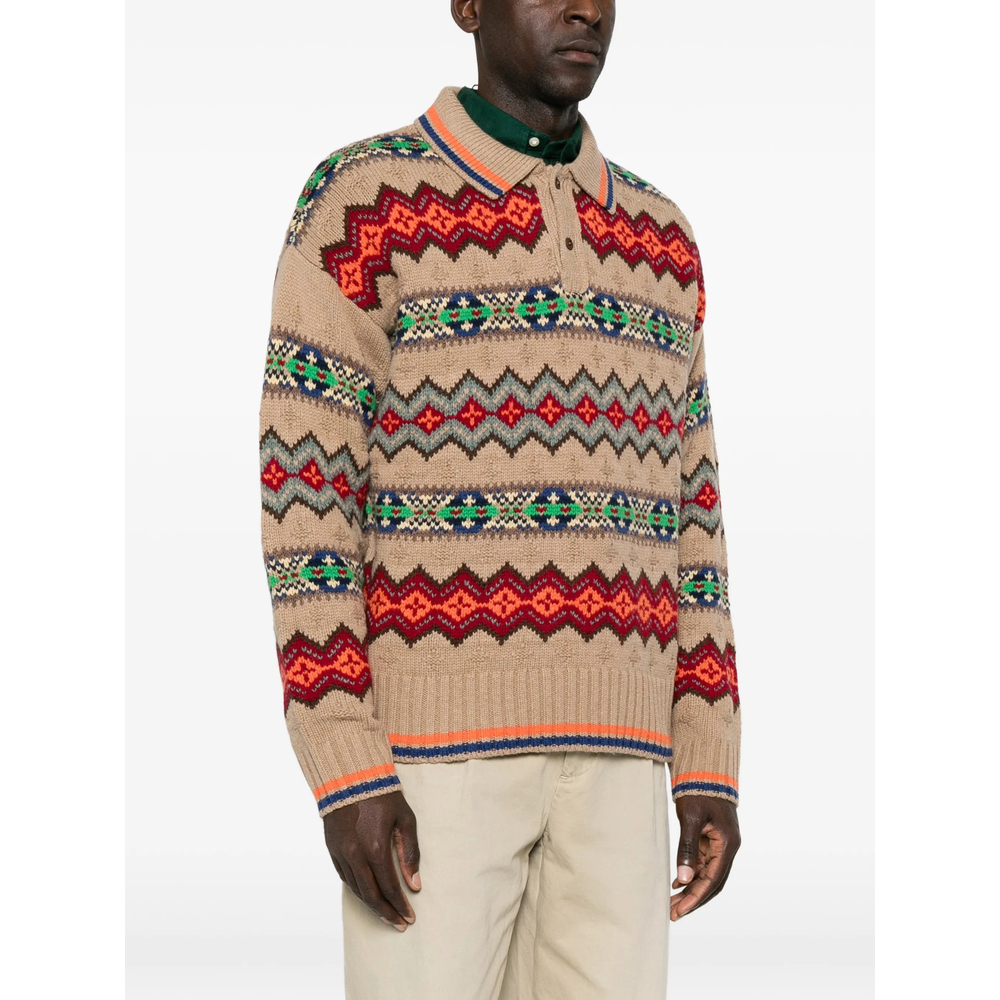 Fair Isle Intarsia-Knit Sweater