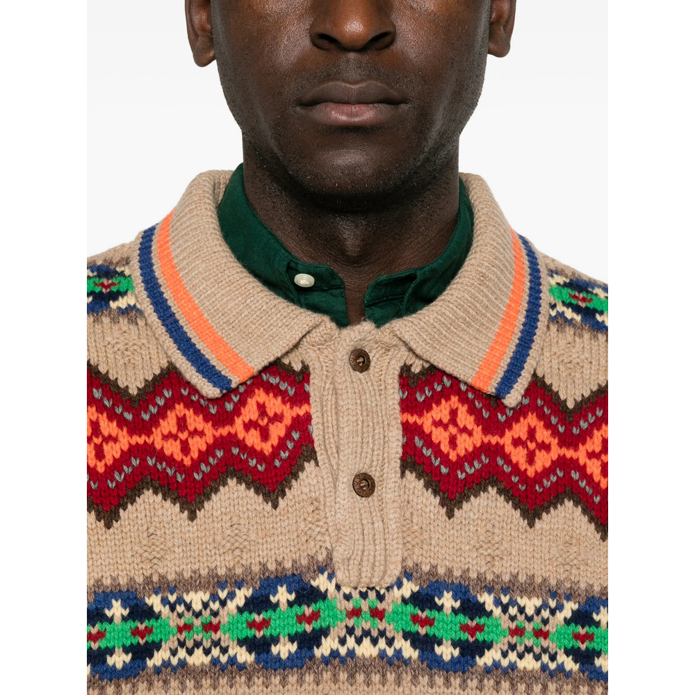 Fair Isle Intarsia-Knit Sweater